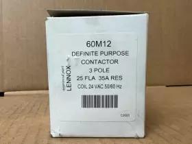 60m12 Allied Definitive Purpose Contactor 3 Poles 25 Amp 24vac 60/50 Hz Coil #3