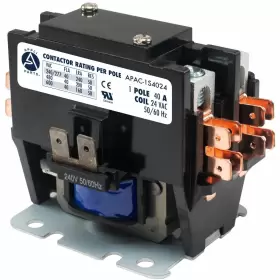 Apac-1s4024 Ap Appli Parts 814245021658 Heavy Duty 1 Pole With Shunt Contactor 40 Amp 24 Volt