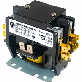 Apac-220120 Ap Appli Parts 814245022006 Heavy Duty 2 Poles Contactor 20 Amp 120 Volts Coil