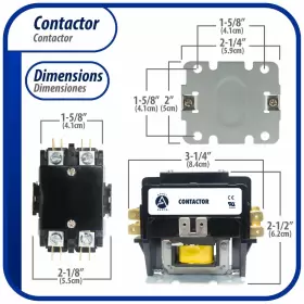 Apac-240120 Ap Appli Parts 814245022037 Heavy Duty 2 Poles Contactor 40 Amp 120 Volts Coil Re #2
