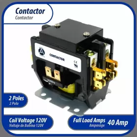 Apac-240120 Ap Appli Parts 814245022037 Heavy Duty 2 Poles Contactor 40 Amp 120 Volts Coil Re #3