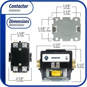 Apac-24024 Ap Appli Parts Heavy Duty 40a 2-pole Contactor 24v Coil Replacement #2