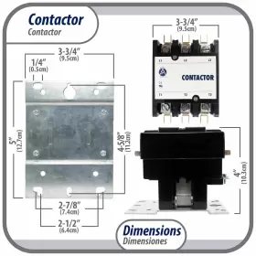 Apac-375240 Ap Appli Parts Heavy Duty 3 Poles Contactor 75 Amp 240 Volts Coil Re #2