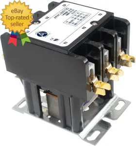 Apac-360120 Appli Parts 54659 Heavy Duty 3 Poles Contactor 60 Amp 120 Volts Coil Replacement