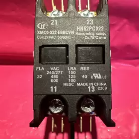 Xmc0-322-ebbcvn Carrier Hn52pc022 24vcoil 40amp 2 Pole Contactor 50/60hz #2