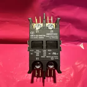 Xmc0-322-ebbcvn Carrier Hn52pc022 24vcoil 40amp 2 Pole Contactor 50/60hz