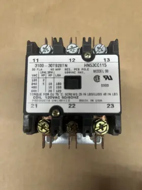 Hn53td115 Carrier 120v Coil 3 Pole Contactor Lot Of Six Used