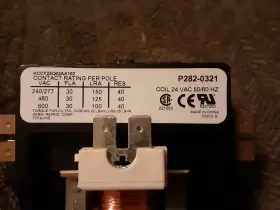 P282-0321 Carrier - Contactor Two Pole 24v Dpst 30 Amp No #2