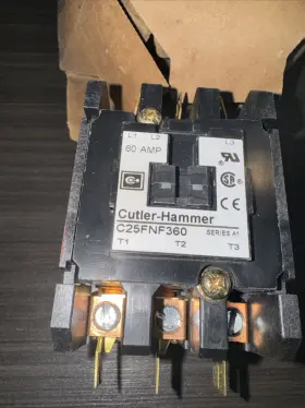 C25fnf360a Cutler-hammer Nos Dp Contactor - 60 Amp 3 Pole 110/120v Coil #2