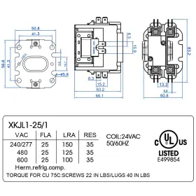 Dr-dreyoo-1333 Dreyoo 1 Pack Carrier Hvac Motor Contactor 24v 25 Amp Coil Pole Replacemen #2