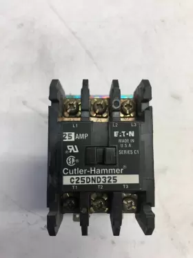 C25dnd325 Eaton 25a 600v Ac 3-pole Magnetic Contactor Starter 110/120v Coil P135