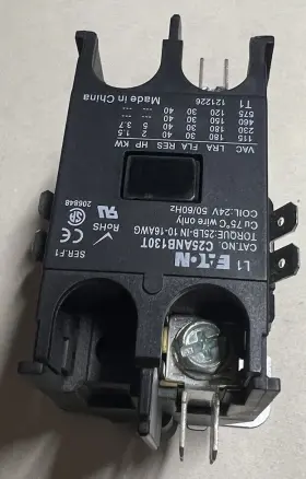 C25anb130t Eaton Cutler Hammer / Contactor - 30 Amp 1 Pole 24v Coil #3