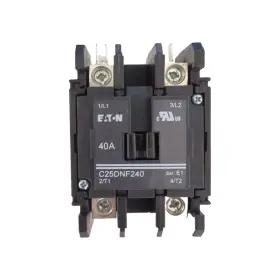 C25dnf240a Eaton / Cutler Hammer Contactor 40 Amp 2 Pole 110/120v Coil New