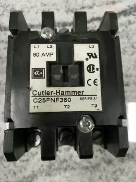 C25fnf360b Eaton / Cutler Hammer Ser A1 Contactor - 60amp 3 Pole 220-240v Coil 4d2 #3