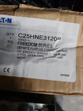 C25hne3120b Eaton / Cutler Hammer 120 Amp Contactor 3 Pole 208/240v Coil