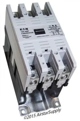 C25hne3120t Eaton / Cutler Hammer 120 Amp Contactor 3 Pole 24 V Volt Coil
