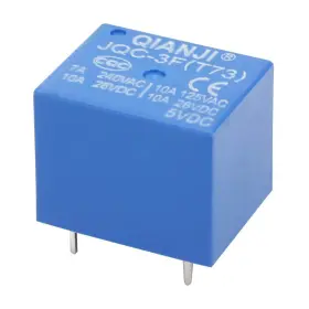 Electrical Buddy 791265585479 10pcs Jqc 3f 73t Dc 5v Coil 5 Pin Mini Spst Power Relay Pcb Type #3