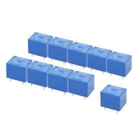 Electrical Buddy 791265585479 10pcs Jqc 3f 73t Dc 5v Coil 5 Pin Mini Spst Power Relay Pcb Type