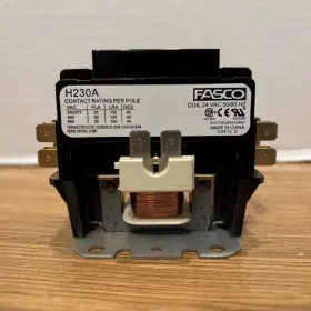 H230a Fasco H240a New 2-pole Definite Purpose Contactor 30 Fla 40 A Res 24 Vac #2