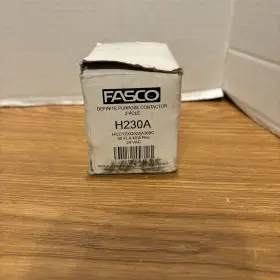 H230a Fasco H240a New 2-pole Definite Purpose Contactor 30 Fla 40 A Res 24 Vac