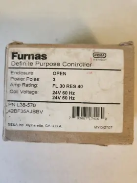 42bf35ajbbv Furnas New In Box Definite Purpose Controller 30amp 24v Coil #2