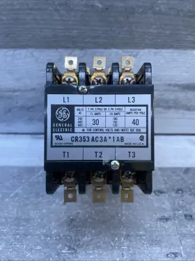 Cr353ac3a1ab Ge Contactor # 30amps New Out Of The Box