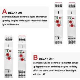 Geya 736961740463 Delay Off Single Function Time Relay 2 Outputs 16a Electronic Power Timer #3