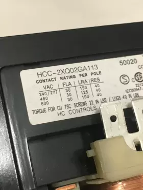 Hcc-2xq02ga113 Hartland Definite Purpose Contactor 30 Amp 2 Pole Coil 24 Vac #2