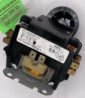 Hc Controls Hcc-2xq04gg110 2 Pole Contactor 24v Coil Hvac Nos