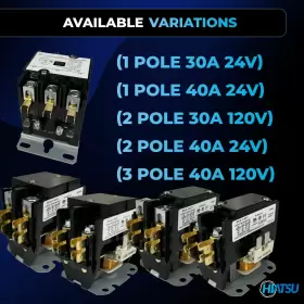 Hiatsu 898734770749 Hvac Motor Contactor 2 Pole Fla 30 Amp 120v Air Conditioner Definite Purpose #3
