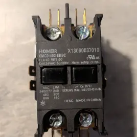 Homer Xmc0-402-ebbc 2-pole 24vac Hvac Contactor Copper Plastic X13060037010