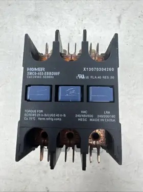 Xmc0-403-ebbd00f Homer 3-pole Contactor 24vac Coil Hvac Refrigeration - 239
