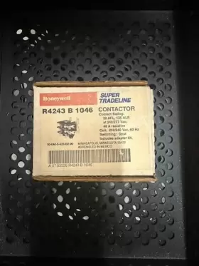 R4243b1046 Honeywell Contactor Dpst 30 Amp 208/240vac Coil