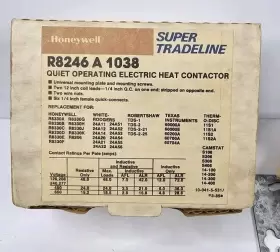 R8246a1038 Honeywell Heat Contactor Dpst 24 V New Nos #2