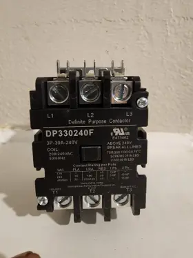 Dp330240f International Refrigeration Products Definite Purpose Contactor 3 Pole /30a 240 Vac New