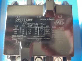 G0323.7531 International Refrigeration Products Irp Dp375120f Defenite Purpose Contactor 3pole 120v 75amps Brand New Free Ship #2