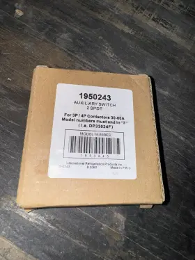 Dp330120f Irp 1950243 Definite Purpose Contactor Auxiliary Switch 2 Spdt Nos