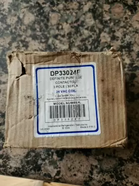 Dp33024f Irp Definite Purpose Contactor 3 Pole 30 Amp 24v Coil #2