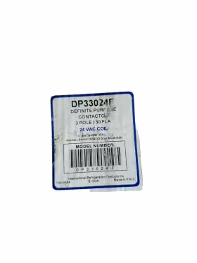 Dp33024f Irp Definite Purpose Contactor 3 Pole 30 Amp 24v Coil