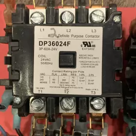 Dp36024f Irp Lot Of 5 Definite Purpose Contactor 3 Pole 24vac With Some Wiring Used #2