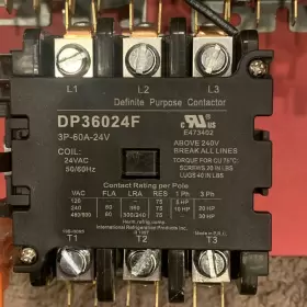 Dp36024f Irp Lot Of 5 Definite Purpose Contactor 3 Pole 24vac With Some Wiring Used #3