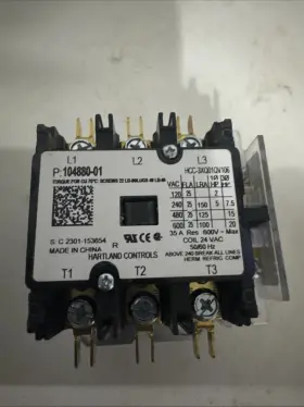 104880-01 Lennox Contactor 3 Pole With Auxiliary Contact 25a 14y93