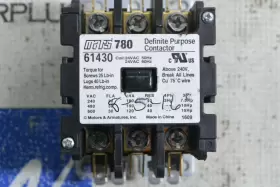 61430 Mars 780 Definite Purpose Contactor 24vac Used #2