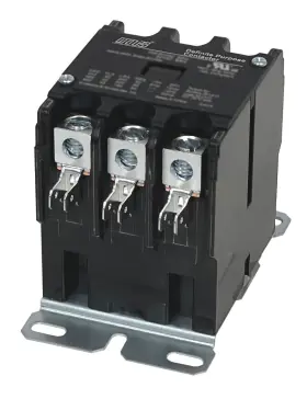 91433 Mars 3 Pole 40 Amp Definite Purpose Contactor With Lugs 240v Coil