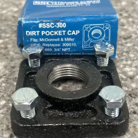 Ssc-300 Mcdonnell & Miller Dirt Pocket Cap With Gasket And Bolts To Fit