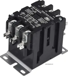 Migro 934012034312 40 Amp Hvac Contactor 3 Pole Motor Lighting Refrigeration 40a Coil 120v Ac Dp #3