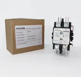 942024 Migro Lot Of 10 Contactors Dp 2 Pole 40 Amp 24v Coil Hvac Ac 50a 30a Motor 24vac 10pcs #3