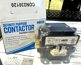 Con230120 Mitco Contactor Definite Purpose 2 Pole Fla 30 Coil 120 Volt