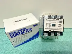 Con340240 Mitco Contactor Premium Choice Definite Purpose 3 Pole 40 Amp 240 Vac #con340240
