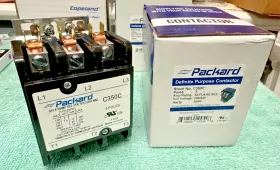 C350c Packard 840899100548 Definite Purpose Contactor 3 Pole 50 A 208/240 Coil